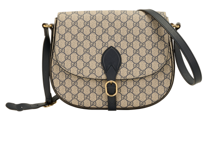 GG Satchel, &pound;750, Handbags, Beige/Navy, Canvas/Leather, Front view